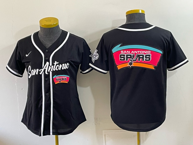 Women San Antonio Spurs blank black Nike 2026 NBA Jersey 1017